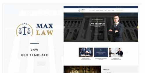 Max Law – Lawyer & Attorney HTML Template max law lawyer attorney html template