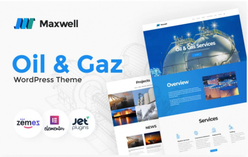 Maxwell – Oil & Gas Company Responsive WordPress Theme maxwell oil gas company responsive wordpress theme
