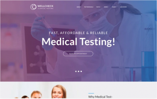 MediCheck – Medical Laboratory Responsive WordPress Theme medicheck medical laboratory responsive wordpress theme
