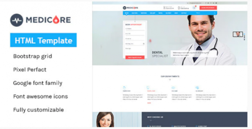 Medicare – Medical & Health HTML Template medicare medical health html template