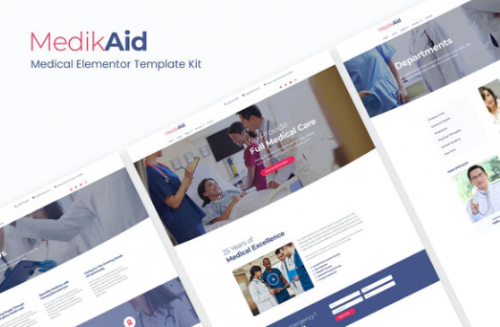 MedikAid | Medical Healthcare Elementor Template Kit medikaid medical healthcare elementor template kit