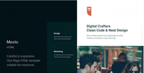 Meelo – Corporate One Page HTML Template meelo corporate one page html template