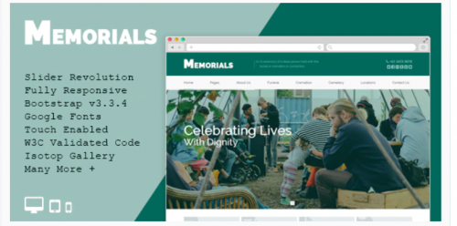 Memorials – Funeral & Cemeteries HTML5 Template memorials funeral cemeteries html template
