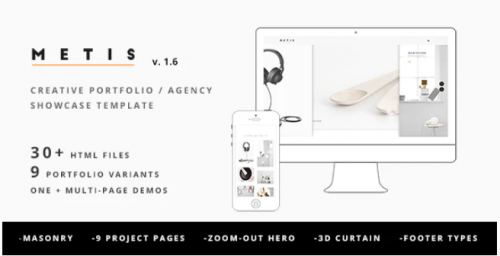 Metis – Creative Portfolio / Agency Template metis creative portfolio agency template