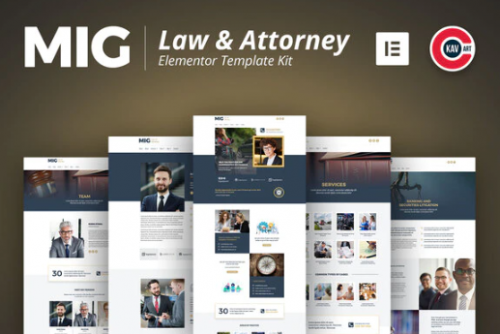 Mig – Law & Attorney Template Kit mig law attorney template kit