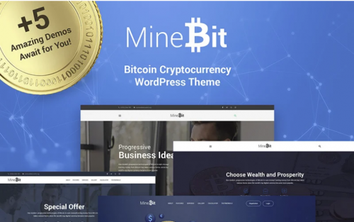 MineBit – Bitcoin Cryptocurrency WordPress Theme minebit bitcoin cryptocurrency wordpress theme