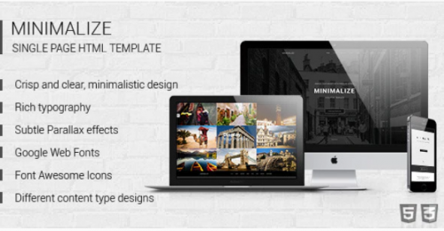 Minimalize | Multipurpose OnePage HTML Template minimalize multipurpose onepage html template
