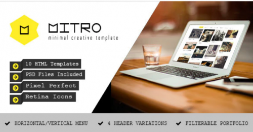 Mitro – Minimal HTML Template mitro minimal html template