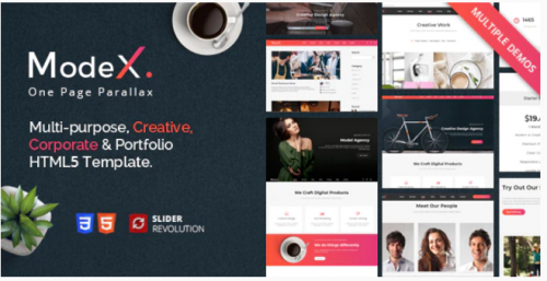 Modex – One Page Parallax modex one page parallax