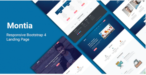 Montia – Landing Page Template montia landing page template