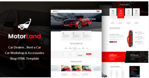 Motorland – Car Dealer Template motorland car dealer template
