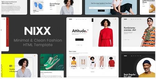 NIXX – Minimal & Clean Fashion HTML Template nixx – minimal clean fashion html template