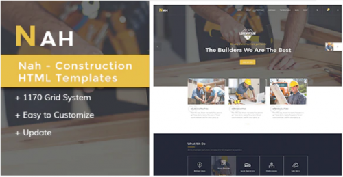 Nah Multipurpose Construction responsive HTML5 Template nah multipurpose construction responsive html template