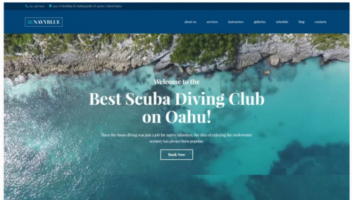 NavyBlue – Scuba Diving Club Responsive WordPress Theme navyblue scuba diving club responsive wordpress theme