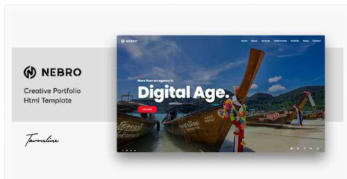 Nebro – A Creative Digital & Marketing Agency OnePage Template nebro a creative digital marketing agency onepage template