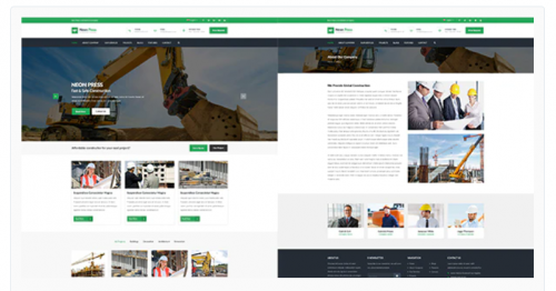 Neon-Press – Construction Business HTML template neon press construction business html template
