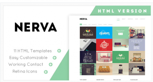 Nerva – Minimal Design HTML Template nerva minimal design html template