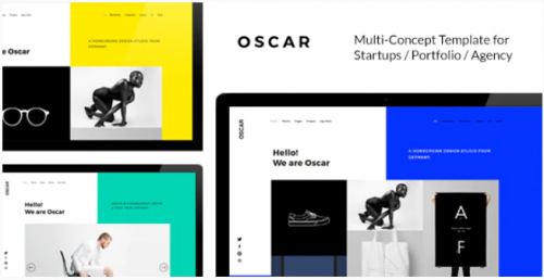 OSCAR – Fresh Multi Concept Template for Startups / Portfolio / Agency / Modern Business Websites oscar fresh multi concept template for startups