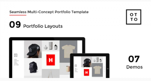 OTTO – Seamless Multi-Concept Portfolio Template otto seamless multi concept portfolio template