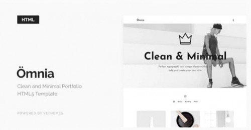 Omnia – Clean and Minimal Portfolio HTML5 Template omnia clean and minimal portfolio html template