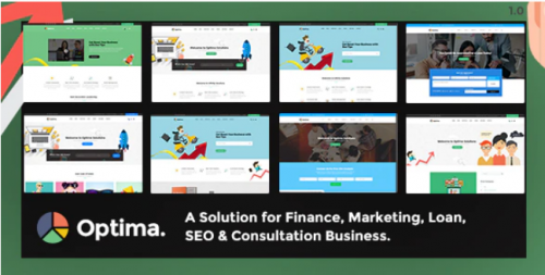 Optima – Multiple solutions for Finance, Marketing, Loan, SEO & Consultation Business, PSD Template optima multiple solutions for finance marketing loan seo consultation business psd template