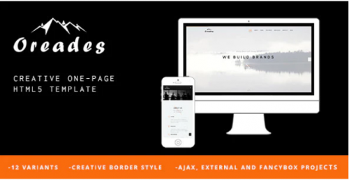 Oreades – Creative One-Page HTML5 Template oreades creative one page html template
