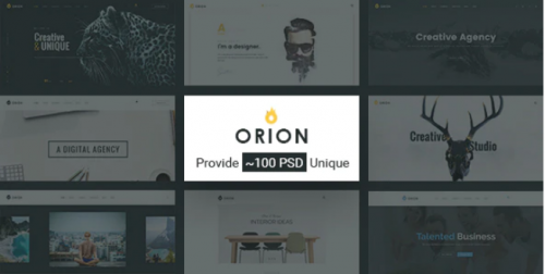 Orion | Creative Multi-Purpose PSD Template orion creative multi purpose psd template