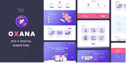 Oxana – SEO & Digital Marketing HTML Template oxana seo digital marketing html template