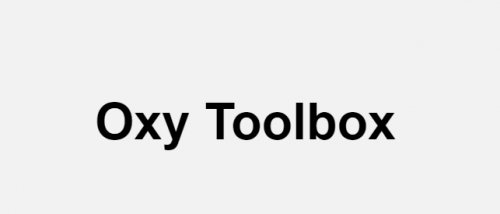 Oxy Toolbox 1.4.9 oxy toolbox