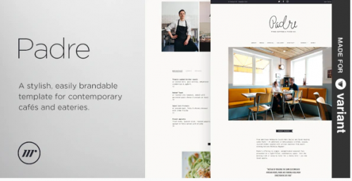 Padre – Cafe & Restaurant + Variant Page Builder padre cafe restaurant variant page builder