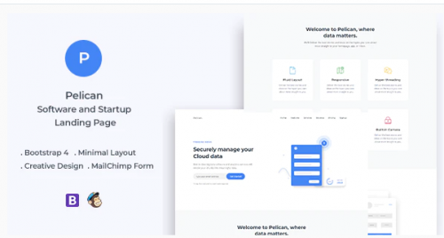 Pelican Startup and Software Landing Page pelican startup and software landing page