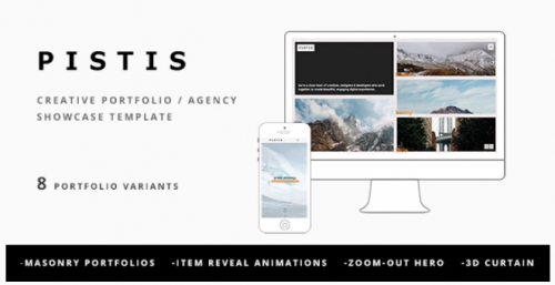 Pistis – Creative Portfolio / Agency Template pistis creative portfolio agency template