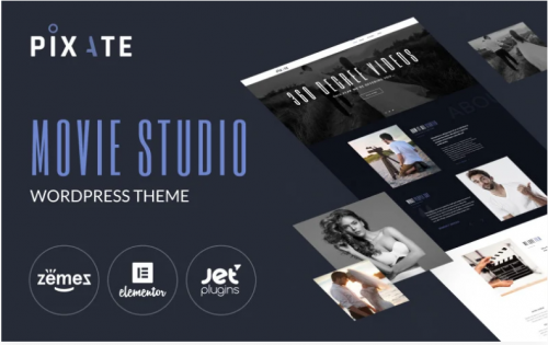 Pixate – Movie Studio WordPress Theme pixate movie studio wordpress theme