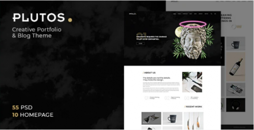 Plutos – Multipurpose Creative Portfolio & Blog PSD Template plutos multipurpose creative portfolio blog psd template
