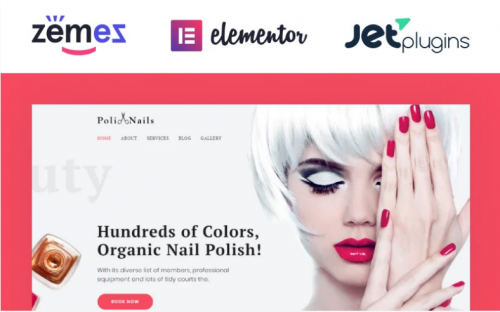 Poli Nails – Nail Salon with Great Widgets and Elementor WordPress Theme poli nails nail salon with great widgets and elementor wordpress theme