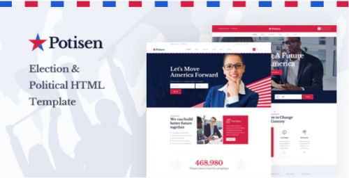 Potisen – Election & Political HTML Template potisen election political html template