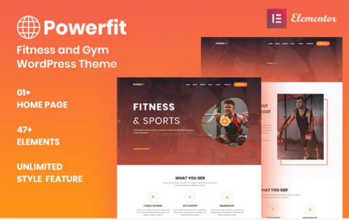 Powerfit – Fitness and Gym WordPress Theme powerfit fitness and gym wordpress theme