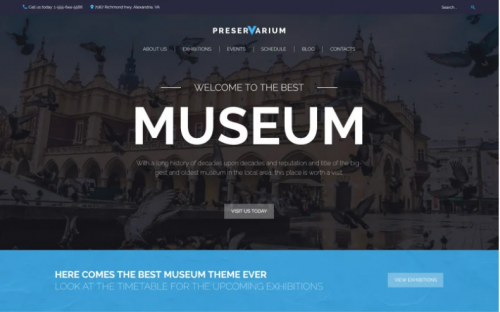 Preservarium – Museum Responsive WordPress Theme preservarium museum responsive wordpress theme