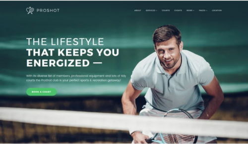 ProShot – Tennis Club Responsive WordPress Theme proshot tennis club responsive wordpress theme
