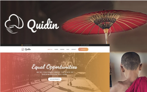 Quidin – Charity Fully Responsive WordPress Theme quidin charity fully responsive wordpress theme