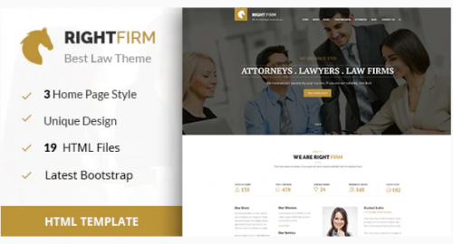RIGHTFIRM – Law & Business HTML Template rightfirm law business html template
