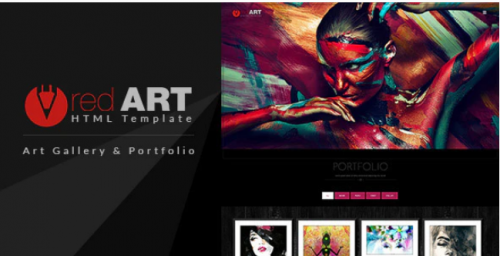 Red Art – Gallery and Photography HTML Template red art gallery and photography html template
