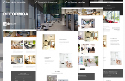 Reformoa – Architecture & Interior Design Elementor Template Kit reformoa architecture interior design elementor template kit
