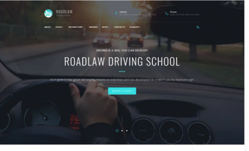 RoadLaw – Driving School Responsive WordPress Theme WordPress Theme roadlaw driving school responsive wordpress theme wordpress theme