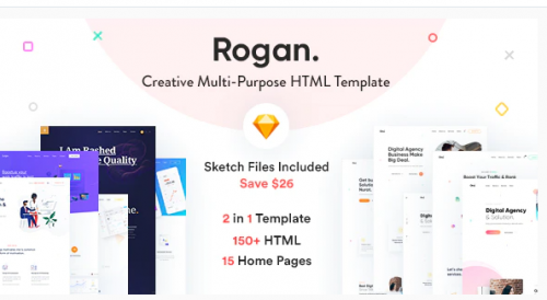 Rogan – Creative Multipurpose HTML + RTL template rogan creative multipurpose html rtl template