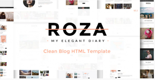Roza – Clean Blog HTML Template roza clean blog html template