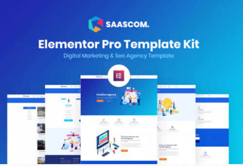Saascom – Digital Marketing & SEO Agency Template Kit saascom digital marketing seo agency template kit