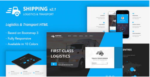 Shipping – Logistics & Transport HTML Template shipping logistics transport html template