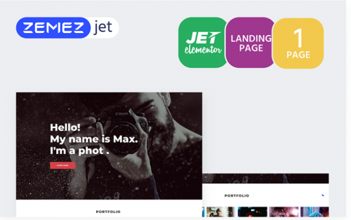 Shootex – Photographer Jet Elementor Template shootex photographer jet elementor template
