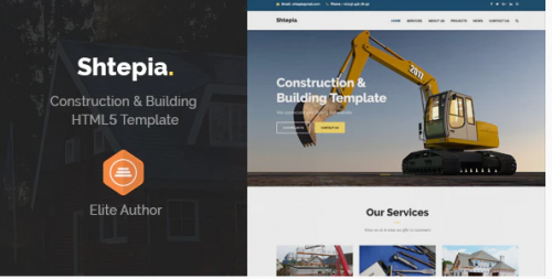Shtepia – Construction & Building HTML5 Template shtepia construction building html template